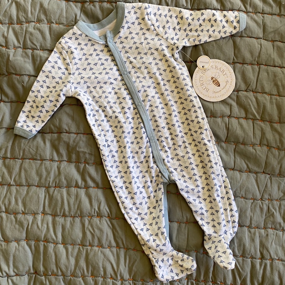 NEW! Burts Baby Preemie 100% Organic Cotton